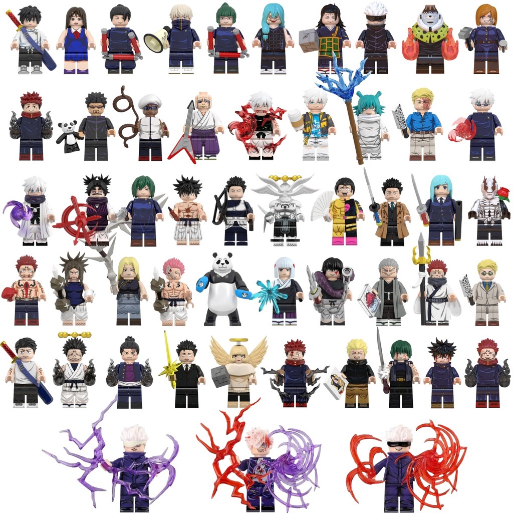 Jujutsu Kaisen Action Figure Gojo Satoru Gato Suguru Hanao ltadori Yuji Mahito Gato Suguru ของเล่นคอลเลกชันบล็อกอาคารสําหรับเด็ก