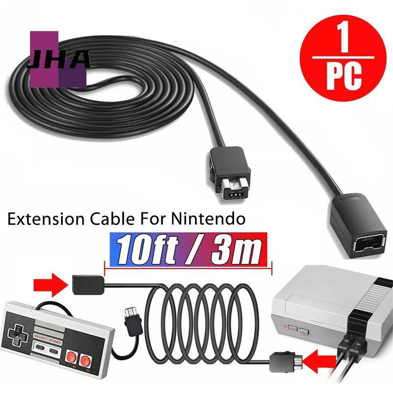 [JHA] 3M Extension Cable Game Extender Cord สําหรับ Nintendo SNES Classic Mini Controller สําหรับ NE