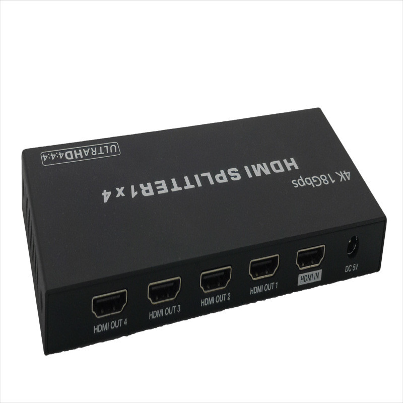 HDMI 4K @ 60 Splitter 1 In 4 Out 4K 1 Point 4 Point Screen อุปกรณ์ HDMI4K @ 60hz 4: 4