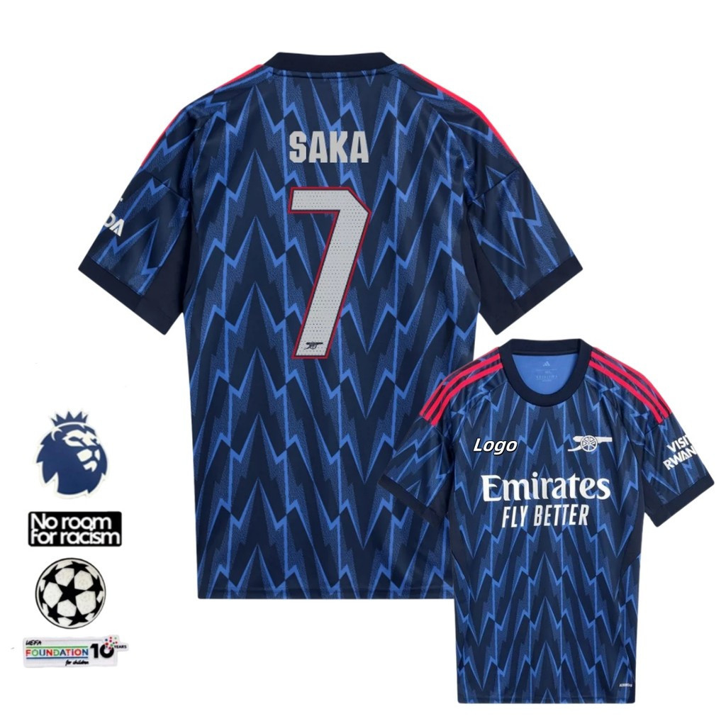 เสื้อยืดแขนสั้นผู้ชาย Asenal Away 2025/26