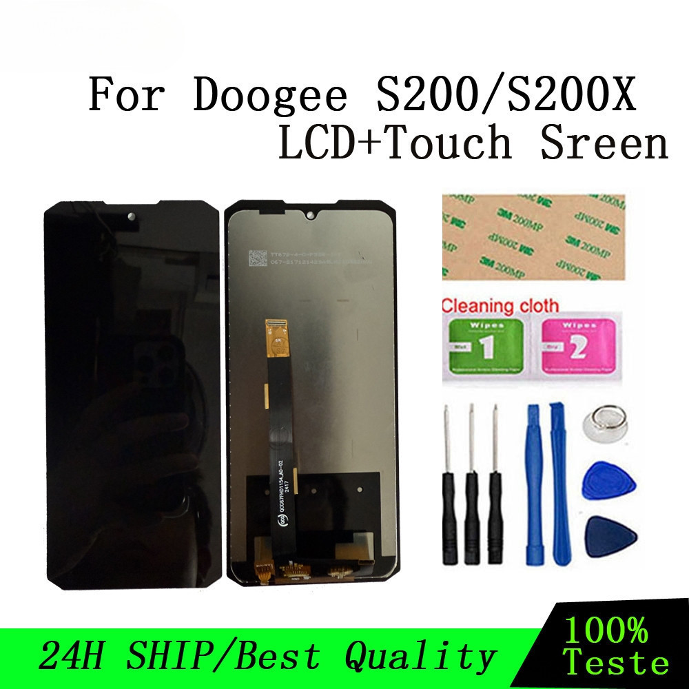 ใหม่ DOOGEE S200 S200 X จอแสดงผล LCD Touch Screen Digitizer โมดูลอุปกรณ์ซ่อมเหมาะสําหรับ