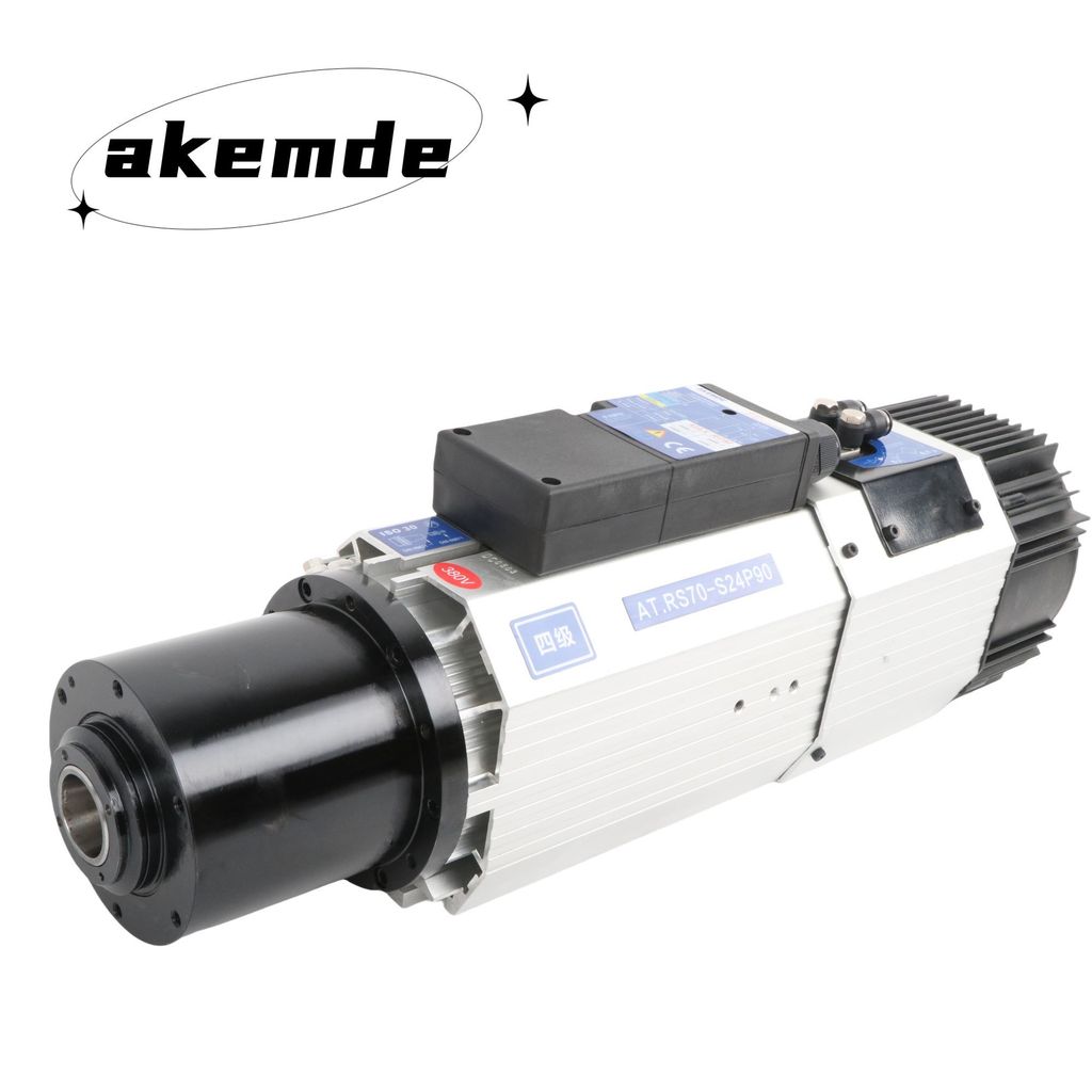 Motor Spindle AKEMDE 9KW 24000rpm ระบบระบายความร้อนด้วยลม เปลี่ยนเครื่องมืออัตโนมัติ