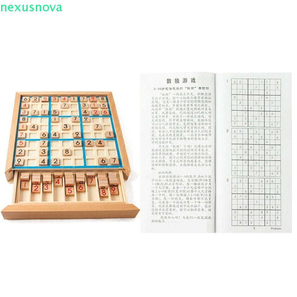 NEXUSNOVA Sudoku Crosswords ของเล่น, Sudoku การศึกษาหมากรุก Sudoku, หมากฮอสตารางละติน Montessori Inf