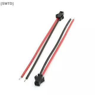 [SWTD] 10 คู่ยาว SM Connector Terminal ปลั๊กสายไฟชายหญิง Splice ขั้วต่อสายไฟสีแดงและ Bla สายไฟ LED ดาวน์ไลท์โคมไฟเพดาน null