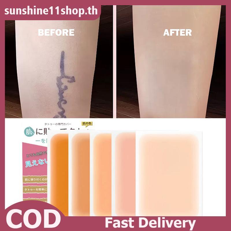 SUNSHOP 6PC กันน้ํา Tattoo Flaw ปกปิดเทป Full Cover คอนซีลเลอร์ Stier Body Arm TH
