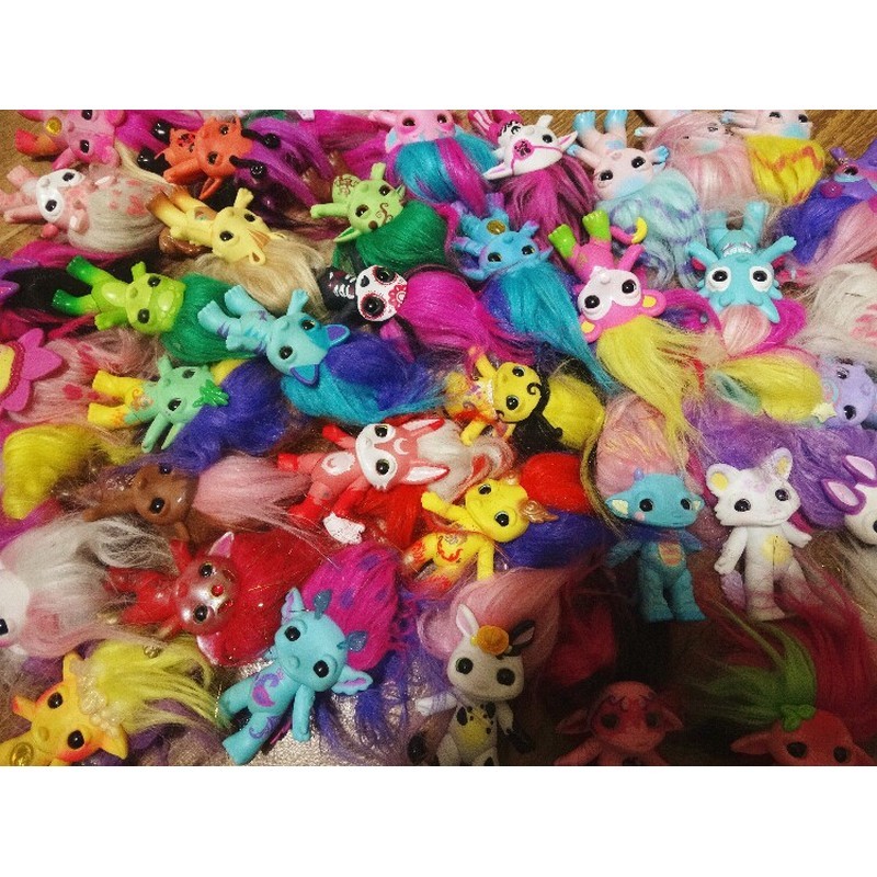 ของแท้การค้าต่างประเทศจํานวนมากตุ๊กตา zelfs Troll หลายสไตล์น่ารัก Little Monster Troll ตุ๊กตา 6 ซม.