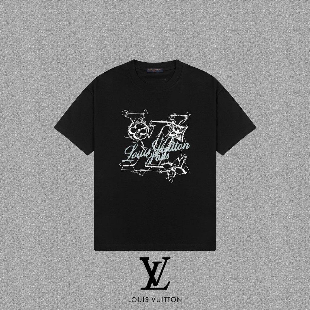 LO% UIS VU & ITTON/L @ V2026 Star คลาสสิกรอบคอแขนสั้นเสื้อยืดผู้ชายผู้หญิงฤดูใบไม้ผลิแฟชั่นรอบคอ Sli