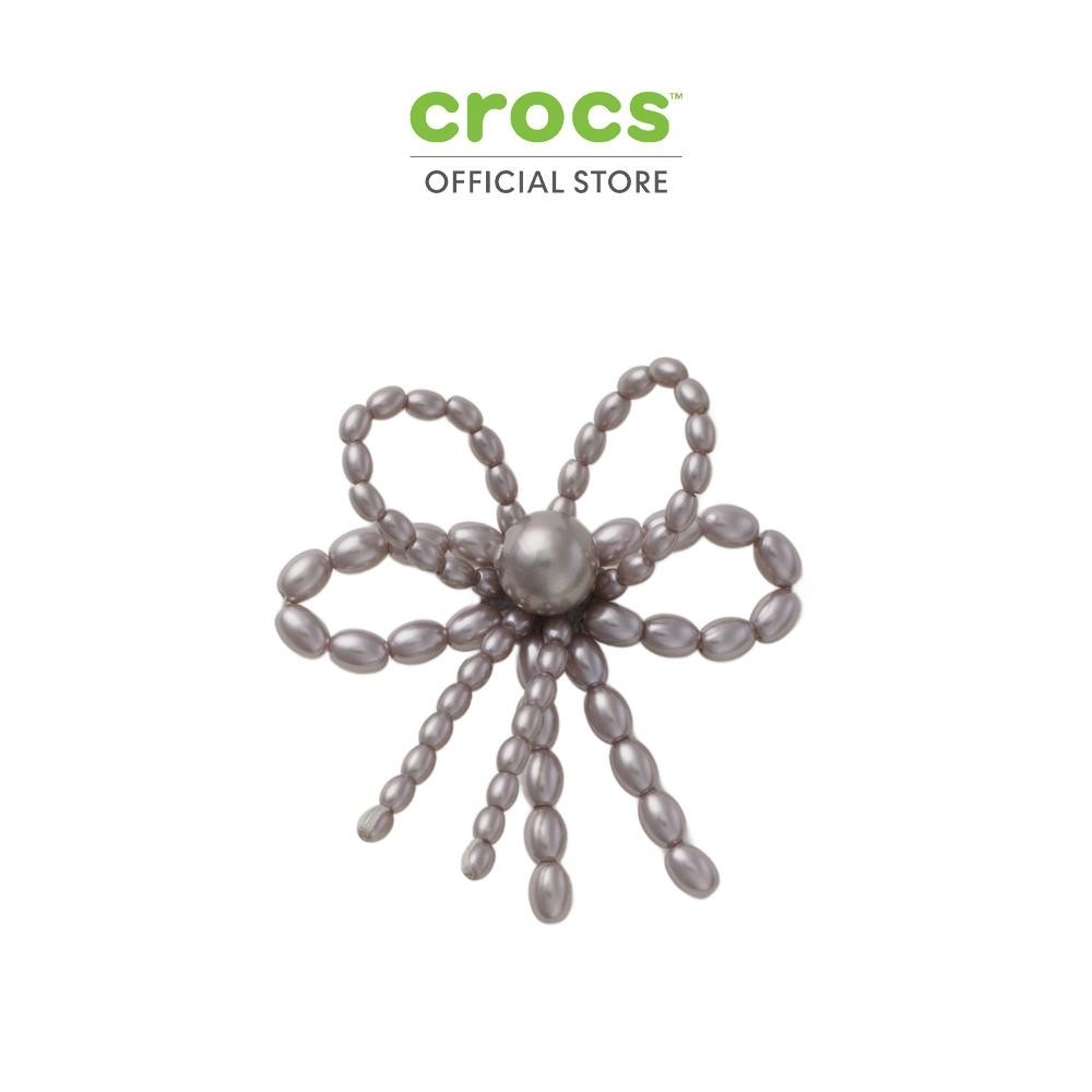 CROCS ตัวติดรองเท้า JIBBITZ™ BLACK PEARL BEADED BOW รุ่น 10016001 -  MULTI COLOR