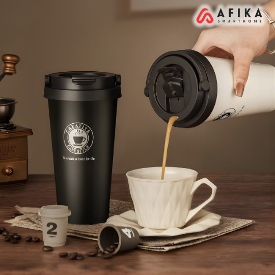 304 สแตนเลสแก้วน้ําร้อนและเย็นขวดดื่ม