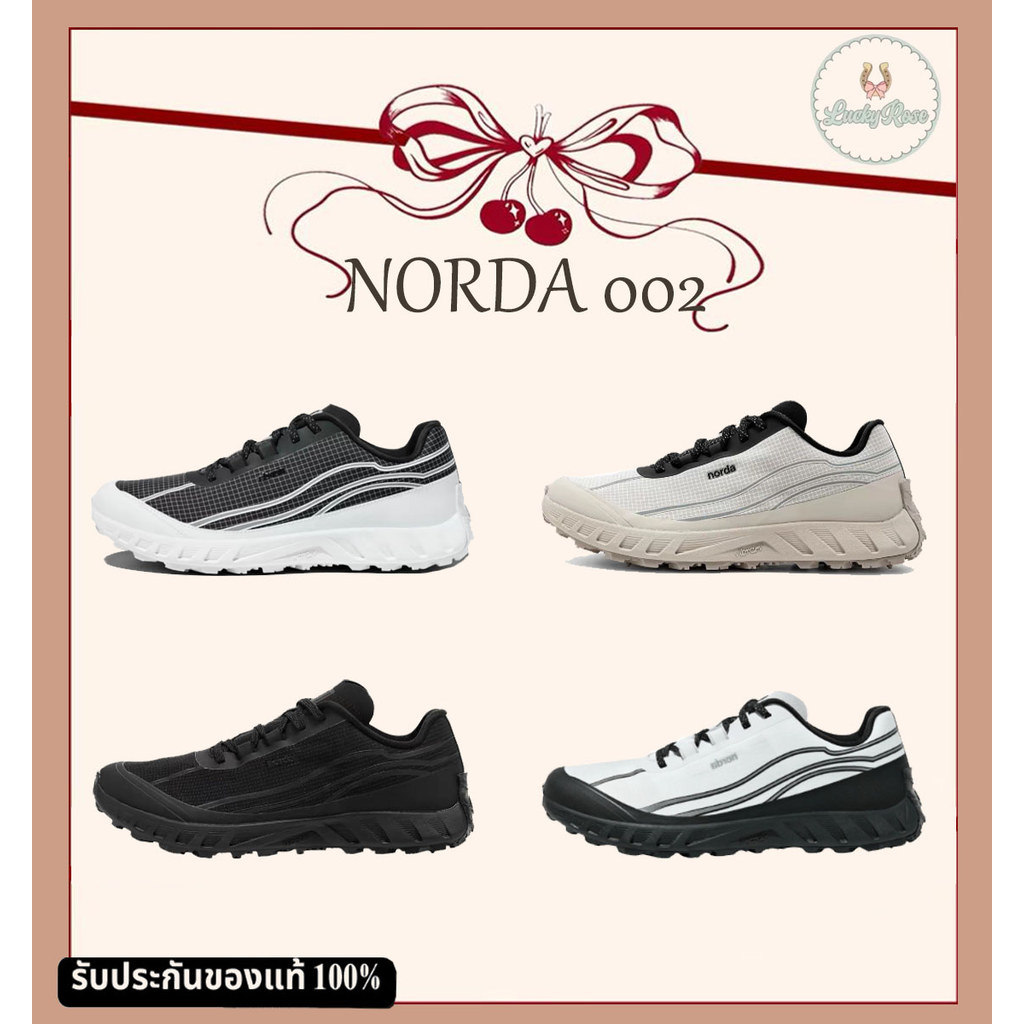 NORDA 002 WHITE/BLACK TFO002MSMTBLK/TFO002MALPWH【รับประกันของแท้100%】รองเท้าผู้ชาย รองเท้าเดินป่า รอ