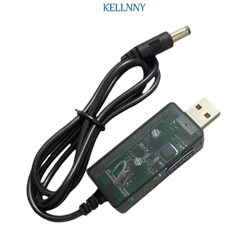 Kellnny Safe Overcurrent Protect USB 5V to 12V Boost Cable สําหรับอุปกรณ์ชาร์จ