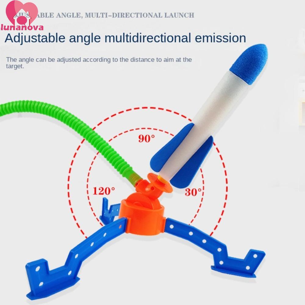 LUNANOVA เท้าเหยียบ Launcher Air Rocket Launcher เหยียบกลางแจ้งเกมเด็กของขวัญปรับ 1 ชุดความปลอดภัย P