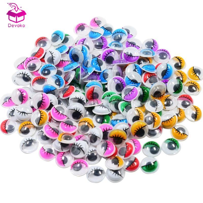 [chiwanji2mf] 168 ชิ้น 12 มิลลิเมตร Wiggle Googly Eyes Self-Adhesive สําหรับตุ๊กตา DIY เด็กหัตถกรรมห