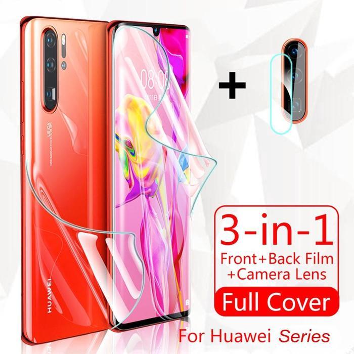 LAYAR ป้องกันหน้าจอสําหรับ Huawei P30 Pro Huawei P40 Pro 3 in 1 วัสดุไฮโดรเจล - P30 Pro