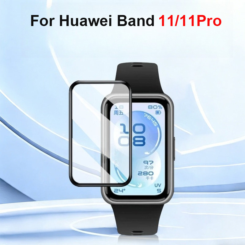 3D ฟิล์มกันรอยหน้าจอโค้งสําหรับ Huawei Band 11 สมาร์ทวอท์ชฟิล์มป้องกันรอยขีดข่วนสําหรับ Huawei Band 11 Pro