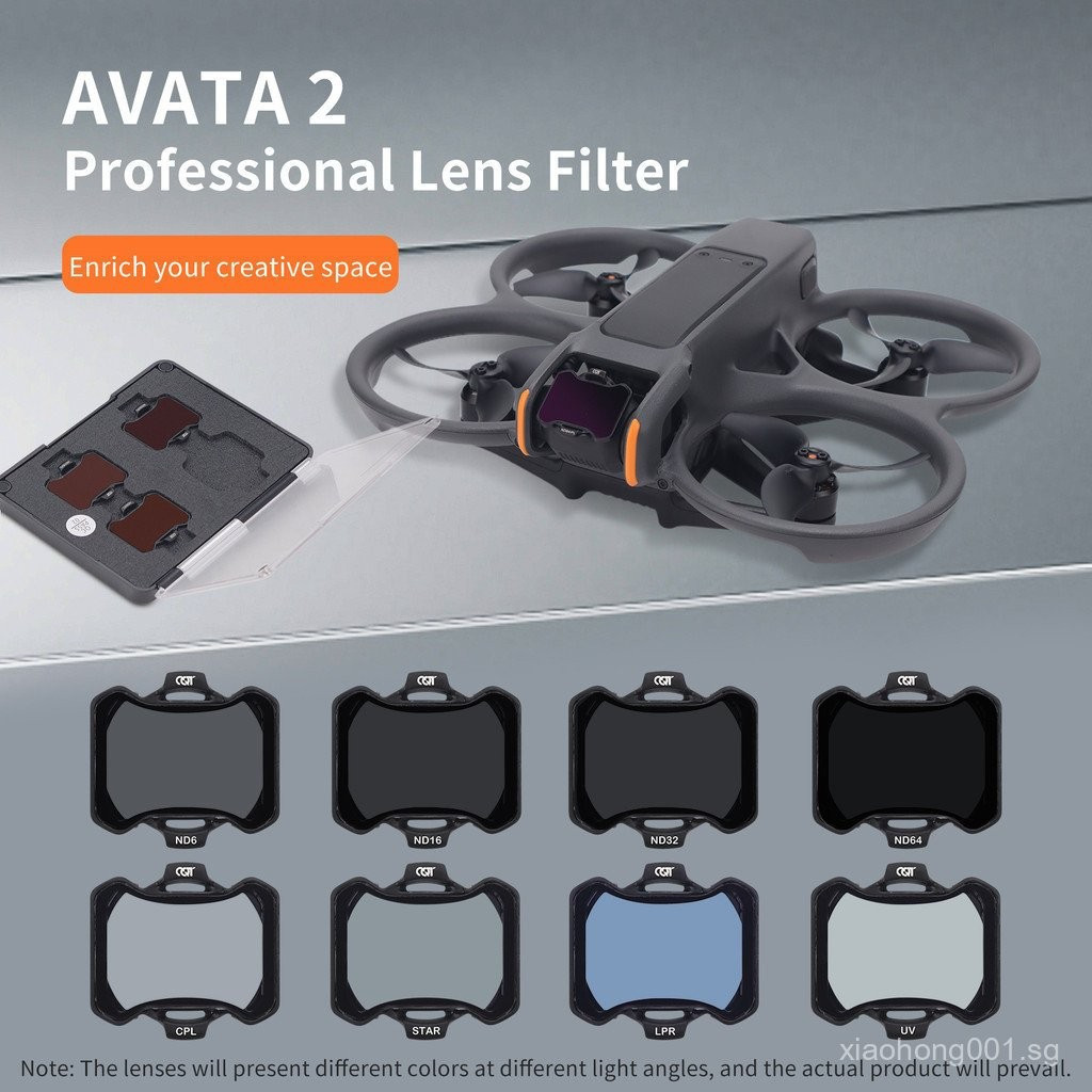 DJI AVATA 2 ชุดกรองเลนส์,ND8/ND16/ND32/ND64 ลดแสง UV/CPL กรอง MCUV Multi Coated HD พร้อม Anti Drop f