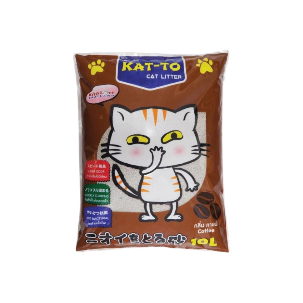 KAT-TO Cat Litter แคทโตะ ทรายแมวเบนโทไนต์ จับตัวเป็นก้อน กลิ่นสะอาด ใช้งานง่าย ทรายแมว ขนาด 10 ลิตร รูปที่ 3