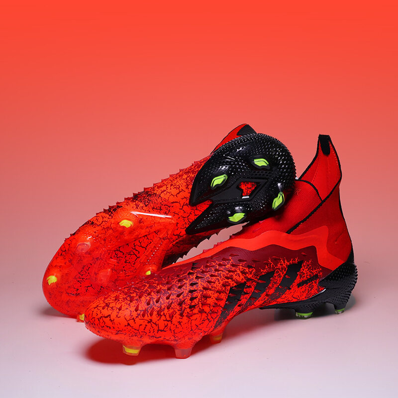 H-F50 Pro Men's Soccer Cleats (Chuteira Campo) - Laceless TF/FG รองเท้าฟุตบอลกลางแจ้ง Non-SLIP Turf 