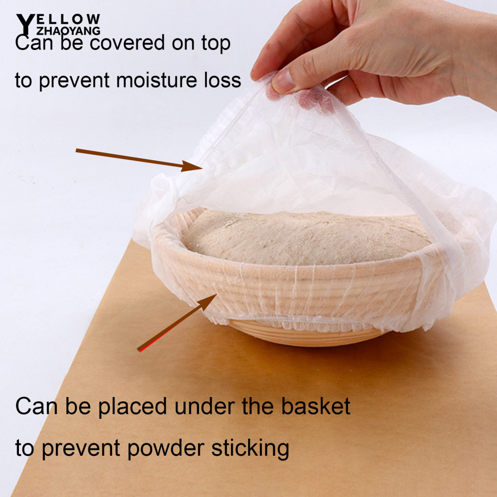 No-stick Sourdough Cloth Cover for Dough Elastic Banneton Bread Proofing Basket Liner Cloth Cover – Food Grade Non-stick Dough Bread