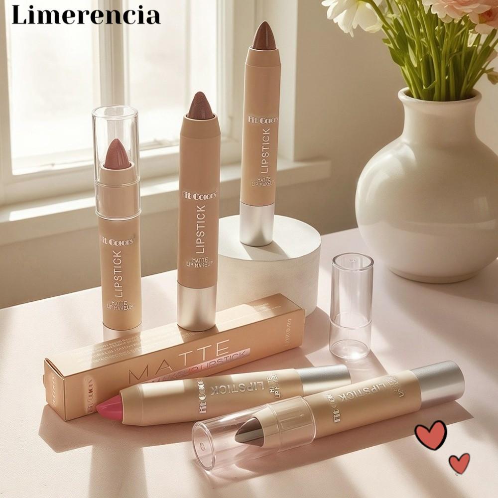 LIMERENCIA Lipliner Pencil, Matte Long-Lasting Lipstick Lipliner, with Gold Glitter Waterproof Shiny