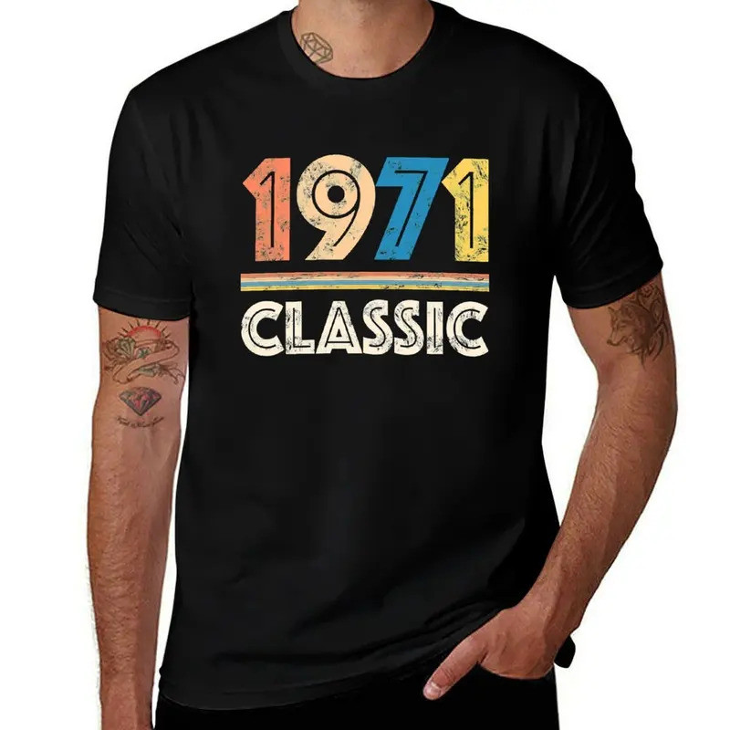 shirt 1971 t t t shirt shirt designer RETRO birthday cotton T-Shirt man man cotton man Vintage