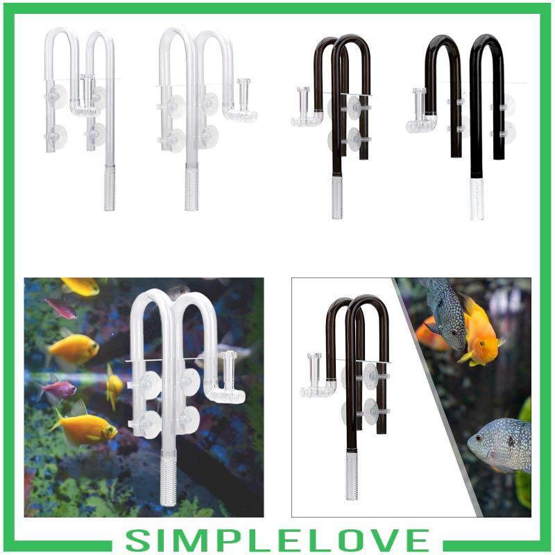 [Simple] Aquarium Lily Tube Inflow/outflow ปรับกระแสเงินสดทําความสะอาดง่ายอุปกรณ์เสริมพร้อมถ้วยดูด S