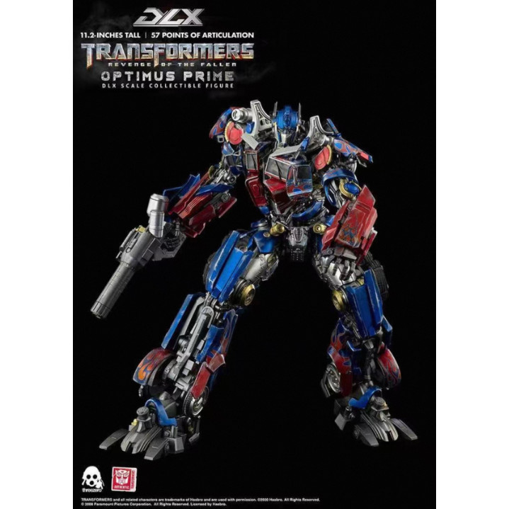 ใหม่เอี่ยมพร้อมสต็อกพิมพ์ซ้ําสามศูนย์ Transformers 2 Optimus Prime DLX ถึง 2 Optimus Prime 28 ซม.