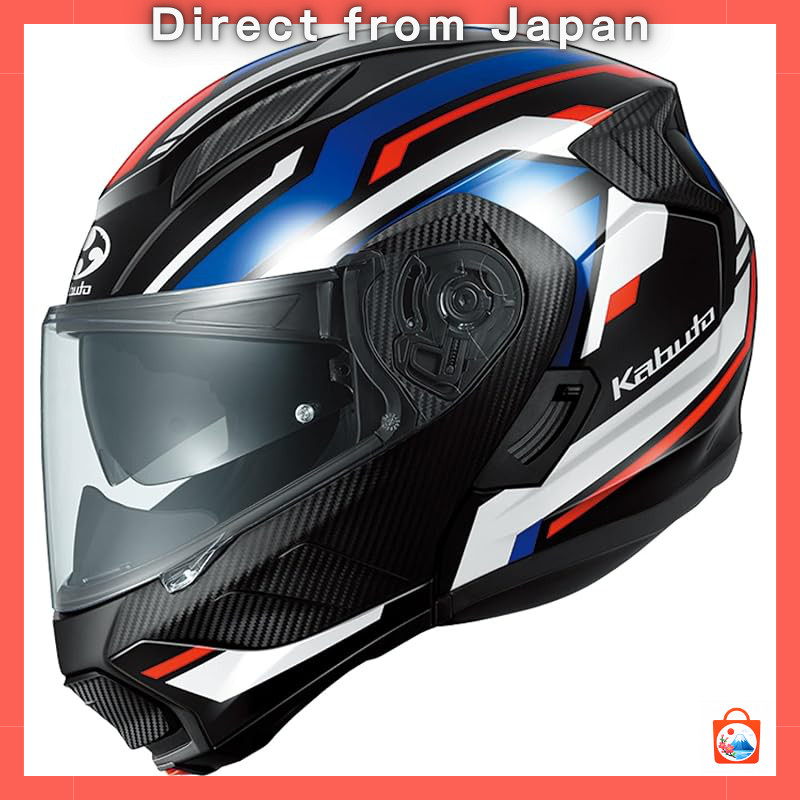 OGK KABUTO RYUKI VESTER Motorcycle Helmet Flat Black Red XL