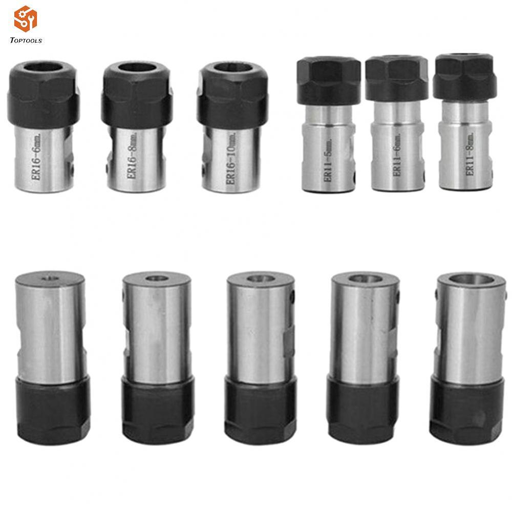 Silver และ Black Motor Shaft Collet Chuck ER11 ER16 ER20A ทนทานและใช้งานได้จริง