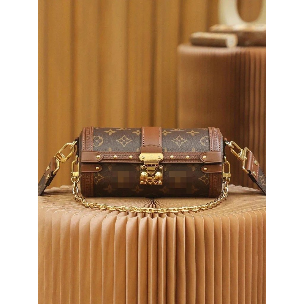 LV Louis Vuitton Papillon Trunk กระบอกวิธี Exclusive SP หนังแท้ ส่วนประกอบเหล็กทั้งหมด พร้อมสต็อก กร