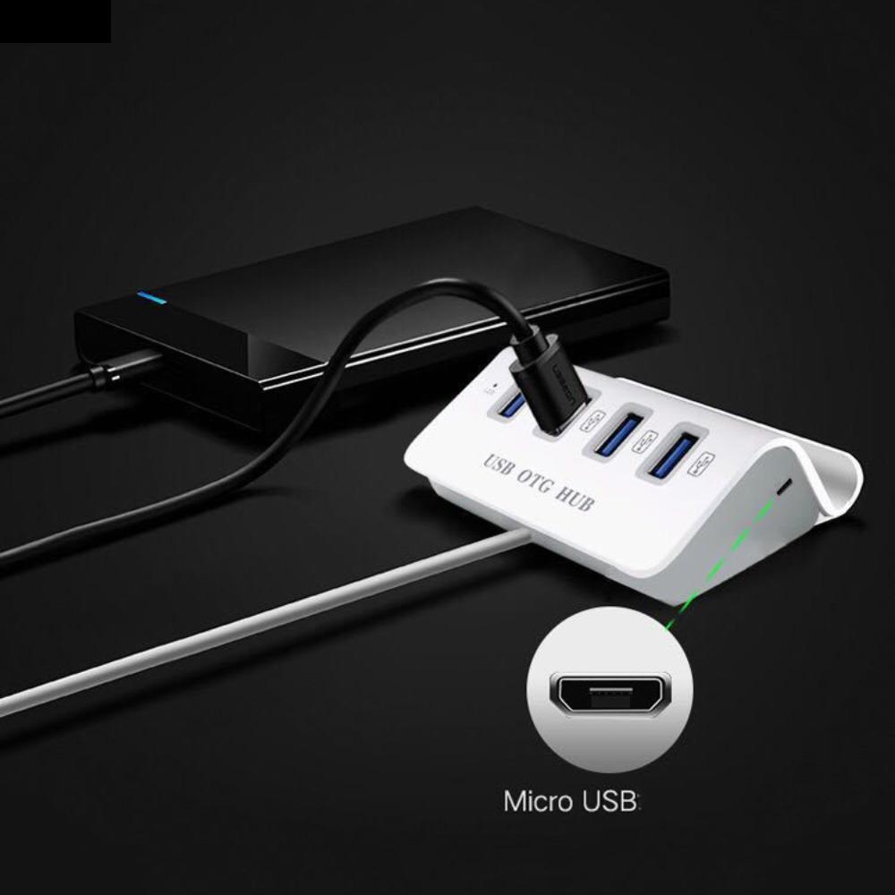 LILYES USB OTG HUB, OTG Hub Docking Station 4 in 1 Dock Holder Hub, Phone Holder USB2.0 Type C Multi
