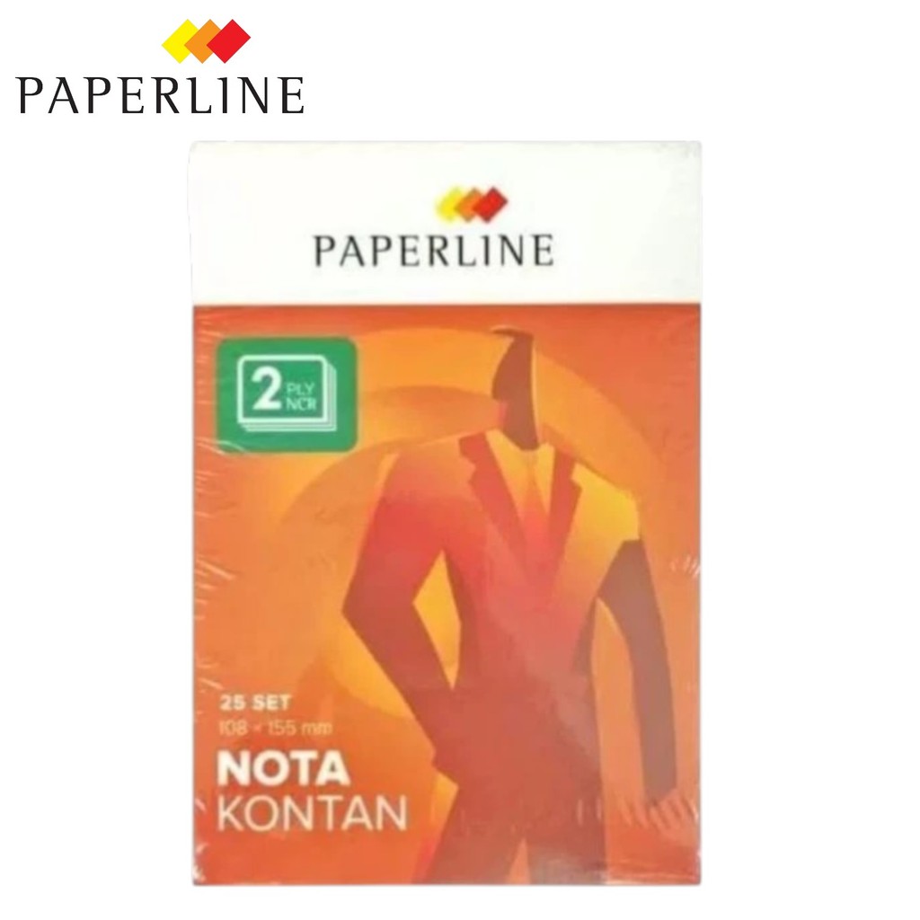 สมุดจดบันทึก เค2 ใบเสร็จเงินสด Paperline ขนาดเล็ก คอป NCR 2 ตัว