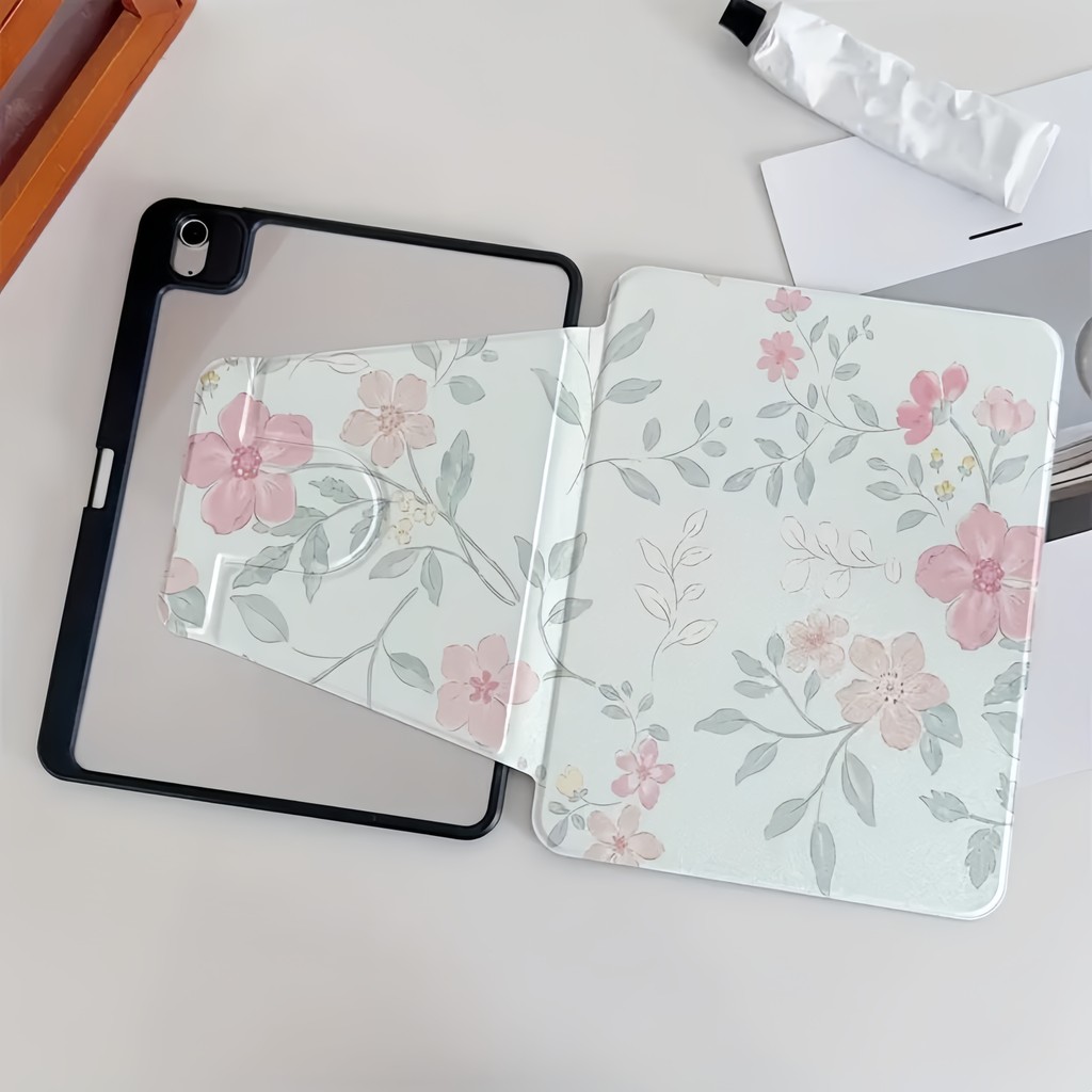360° ดอกไม้หมุนสําหรับ HONOR Pad X8 X9 X10 Pro X9A X8A X9a X8a 11.011.5 ฝาครอบขาตั้งอะคริลิค NDL-W09