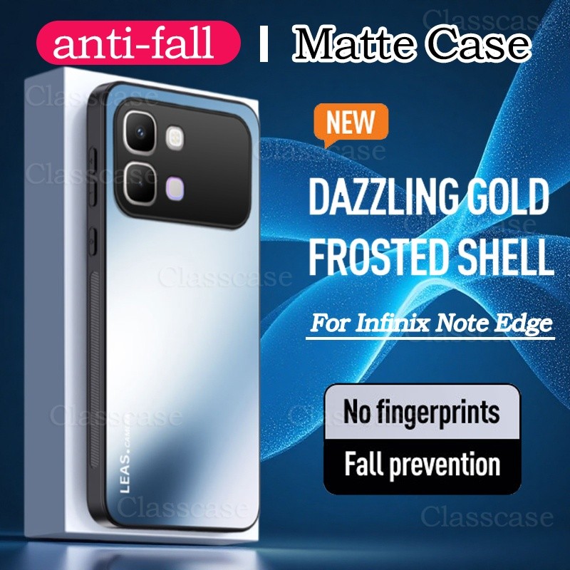 Infinix Note Edge 5G 2026 สําหรับ Infinix Note Edge NoteEdge X6887 Frosted พราวสี PC Matte กันกระแทก Anti ลายนิ้วมือกรณีเลนส์ป้องกันปลอกปกหลัง