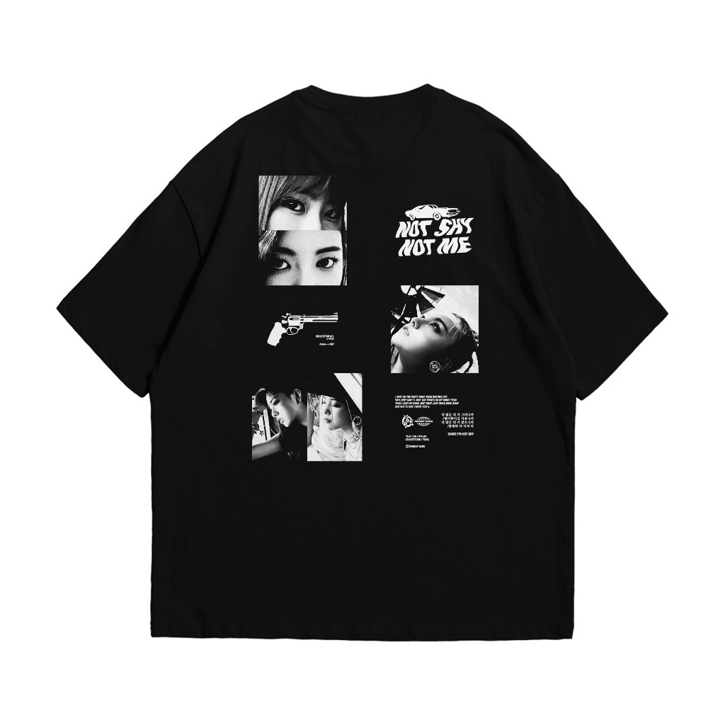 ITZY Tshirt Kpop Boxy เสื้อยืดไม่ SHY