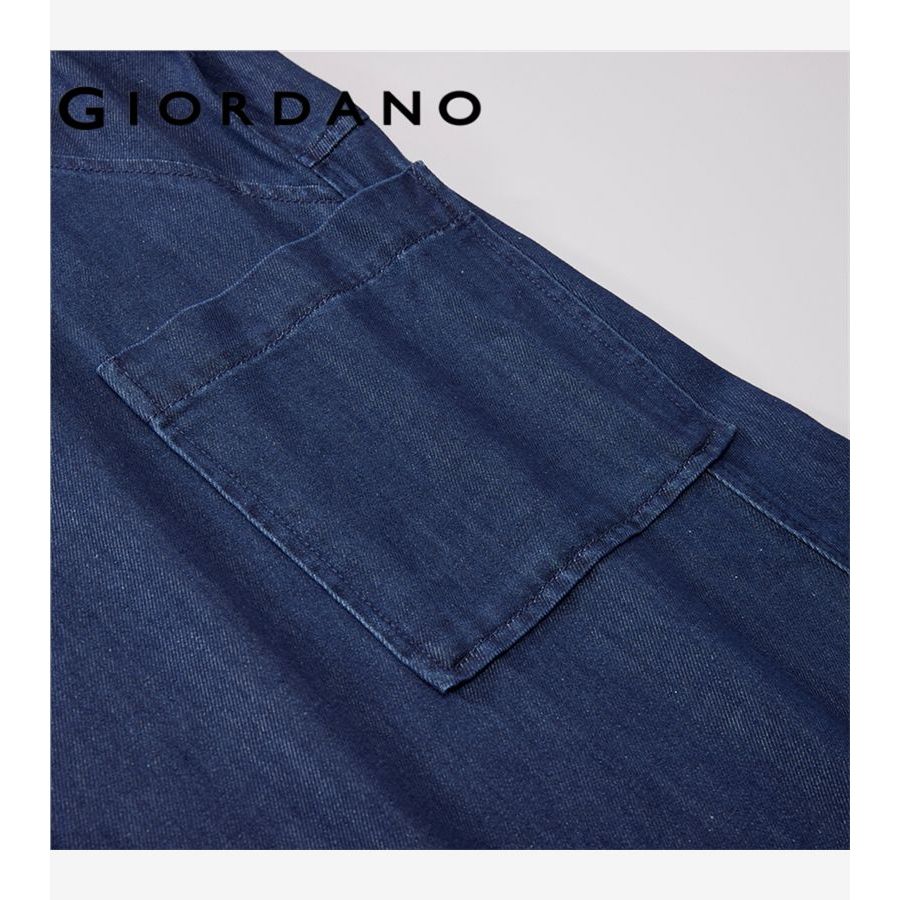 GIORDANO WOMEN Cooling half placket denim dress 13466276 ราคา ถูกที่สุด ดีลบีเคเค แกลเลอรีภาพที่ 6