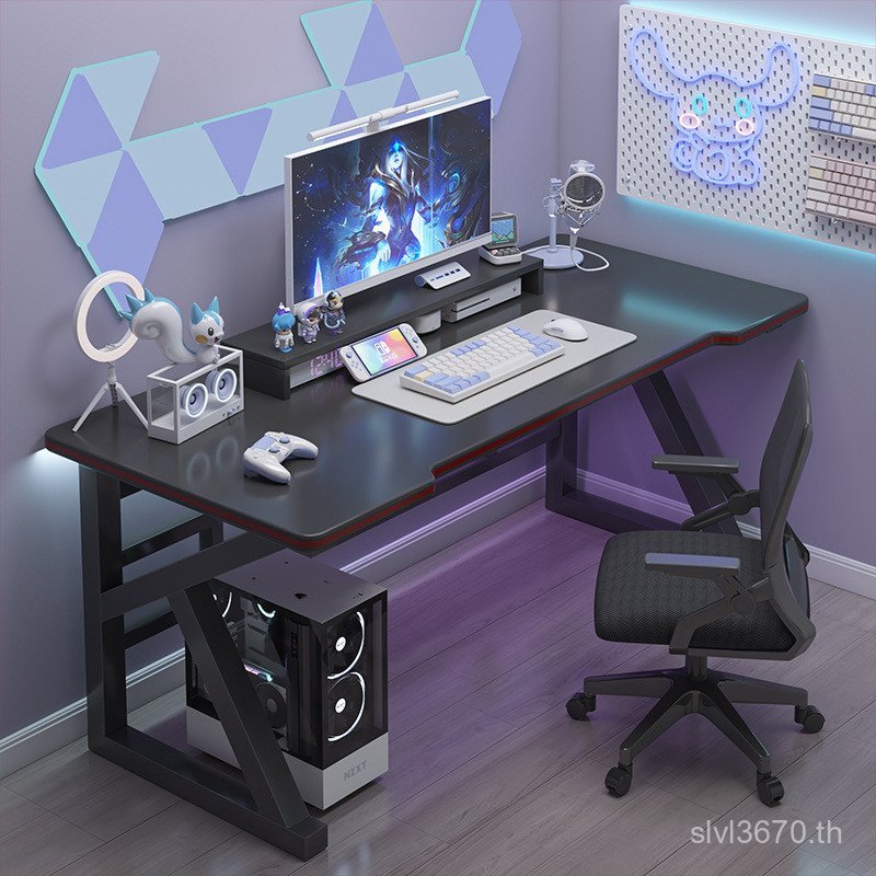 Simple Workbench Desktop Home Competition Desk Electric Desk โต๊ะคอมพิวเตอร์ Modern Study Desk โต๊ะเ