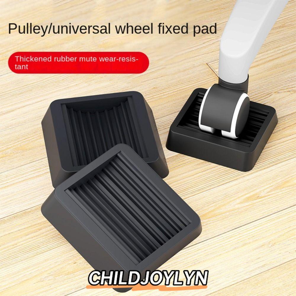 CHILDJOYLYN แผ่นรองเก้าอี้เฟอร์นิเจอร์ ป้องกันล้อเลื่อน กันลื่น สําหรับขาโต๊ะโซฟา