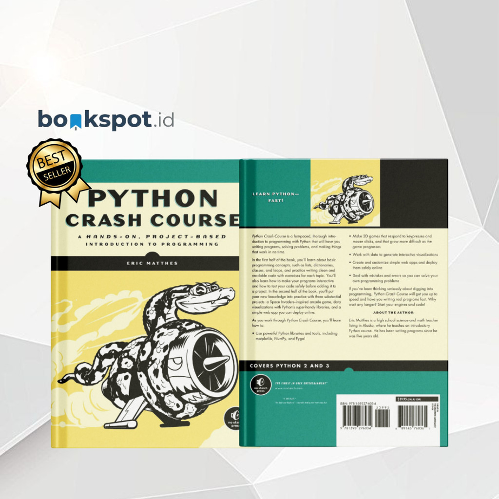 หนังสือ Python Crash Course ฉบับ 3: A Hands-On บทนําในโครงการเพื่อการเขียนโปรแกรม