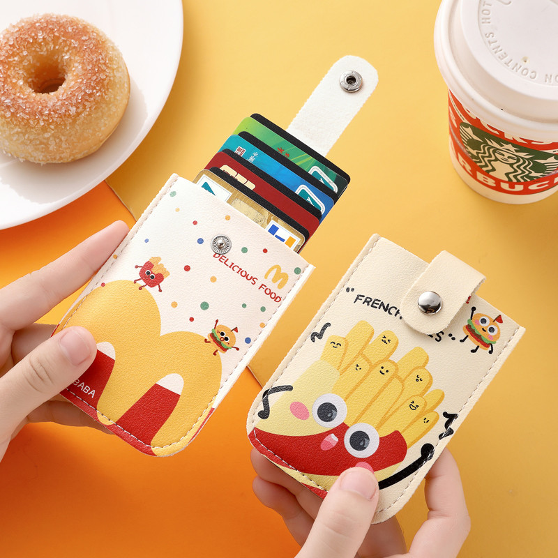 wallet cardholder {M Kee Mai Mai} Maimen ซองใส่บัตรแบบดึงออก One-Piece Female Small~Ultra-Thin Mini 