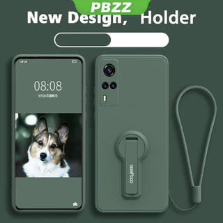 PBZZ FOR เคส ปลอก VIVO Y31 2021 เคสโทรศัพท์ softcase Liquid ซิลิโคน Protector กันกระแทกเรียบกันชนออกแบบใหม่360 ° พร้อมผู้ถือ ytxzzj01
