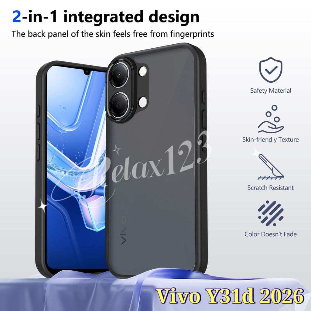 สําหรับVivo Y31d 4Gใหม่หรูหราสีดําMatte Clearเลนส์ป้องกันสําหรับVIVO Y31D VivoY31d Vivo Y 31 d Y31d 
