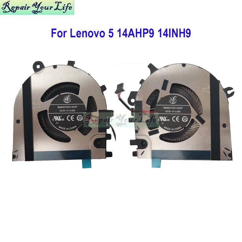 CPU GPU พัดลมระบายความร้อนสําหรับ Lenovo IdeaPad Pro 5 14AHP9 83D3 5 14IMH9 83D2 โน้ตบุ๊ค Cooler พัด