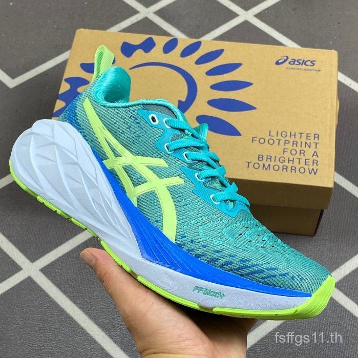 Asics Asics Novablast 4 ผู้ชายผู้หญิงกีฬารองเท้า Novablast 4 Shock Absorption รองเท้าวิ่ง 1011B84640