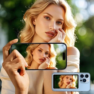 OKAWA Recording Display Screen จอมอนิเตอร์สำหรับเซลฟี่ แบบแม่เหล็ก 1800 mAh อุปกรณ์เสริมสำหรับเซลฟี่ หน้าจอ 4.02 นิ้ว