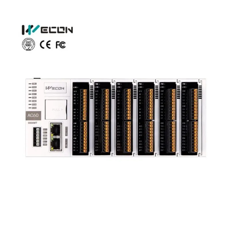 Wecon Codesys EtherCAT PLC AC60-0808MT-D, ควบคุมการเคลื่อนไหว, CNC, หุ่นยนต์, EtherNet/IP, ตัวควบคุม