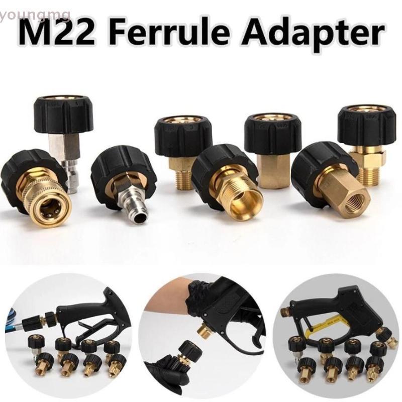 [YG] อะแดปเตอร์เชื่อมต่อ Qui M22 14 มม.15 มม.ถึง 3 8 1 4 Sprinkler Coupler สําหรับเครื่องซักผ้าไฟฟ้าอเนกประสงค์อุปกรณ์เสริมทําความสะอาดสวน TH