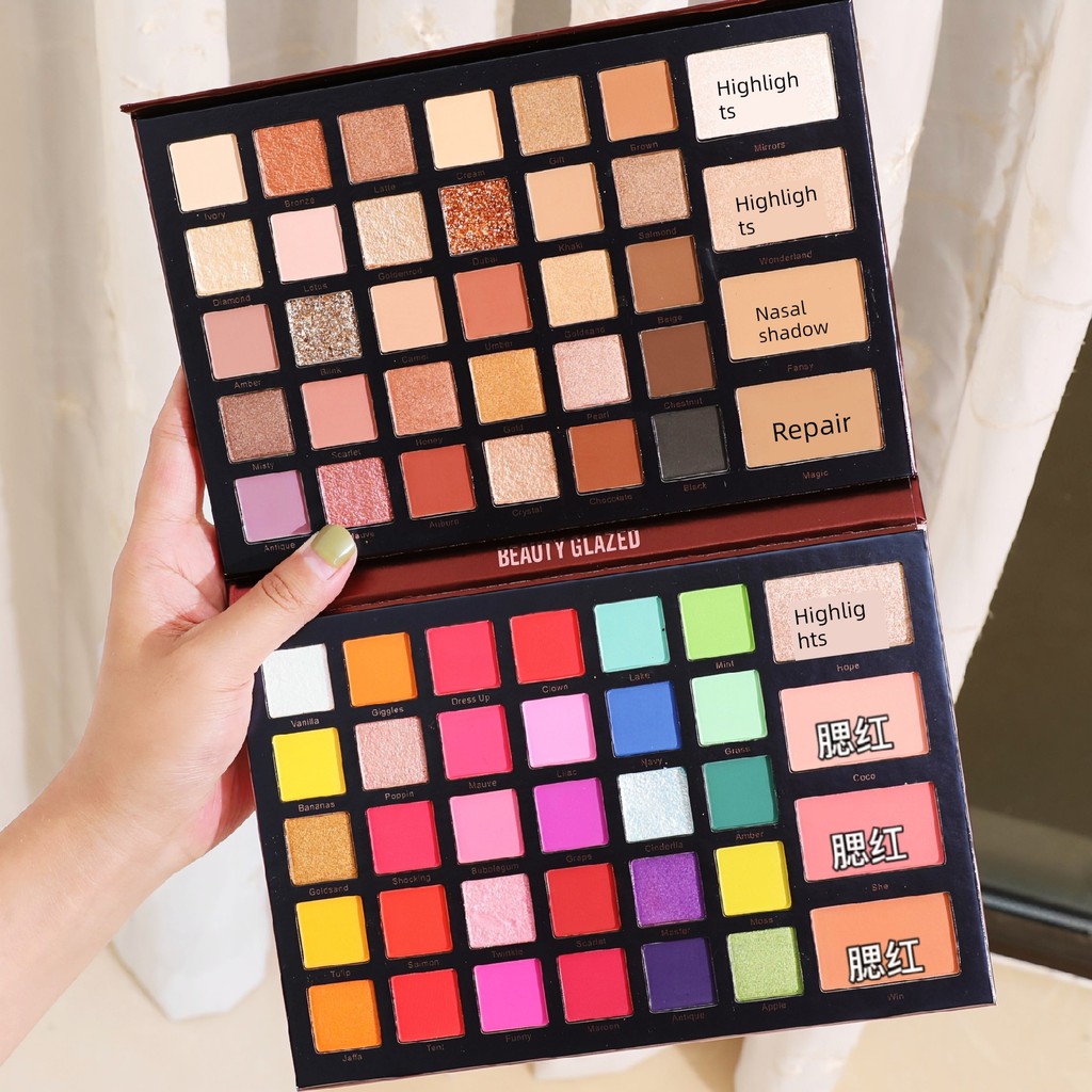 odbo บลัชออน ครีมบลัช 4u2 Beautyglazed Contouring Highlighter Blush อายแชโดว์ All-in-One Palette COS