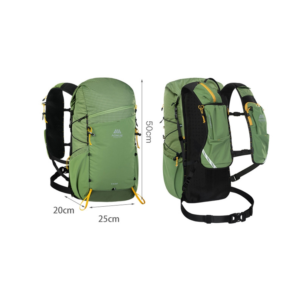 Onijie FH2530 กระเป๋าเป้สะพายหลังเดินป่า 30L กระเป๋าเป้สะพายหลังมัลติฟังก์ชั่นแบบปรับได้ Unisex Camp