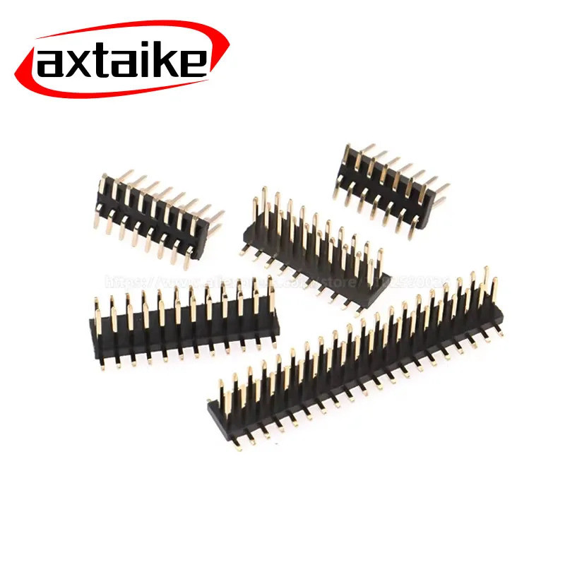 20PCS 1.27mm SMD SMT 2*3-40Pin คู่แถว 3p 4p 5p 6p 7p 8p 10p 12p 15p 20p 25p 30p 40p 50p ชาย Connecto